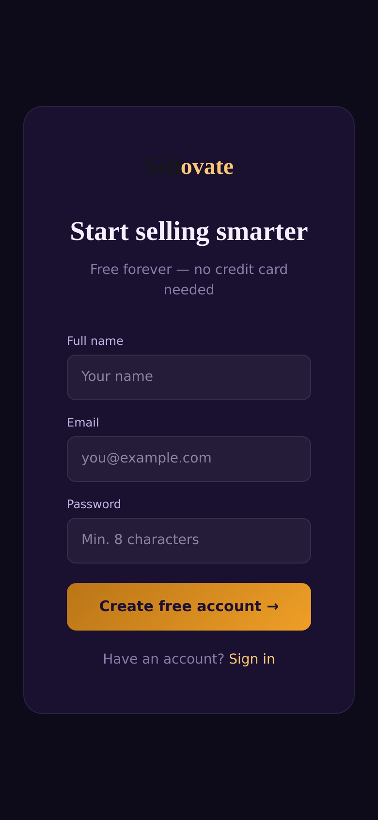 Signup