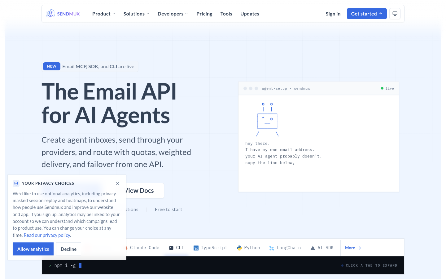Captured Homepage / Lander