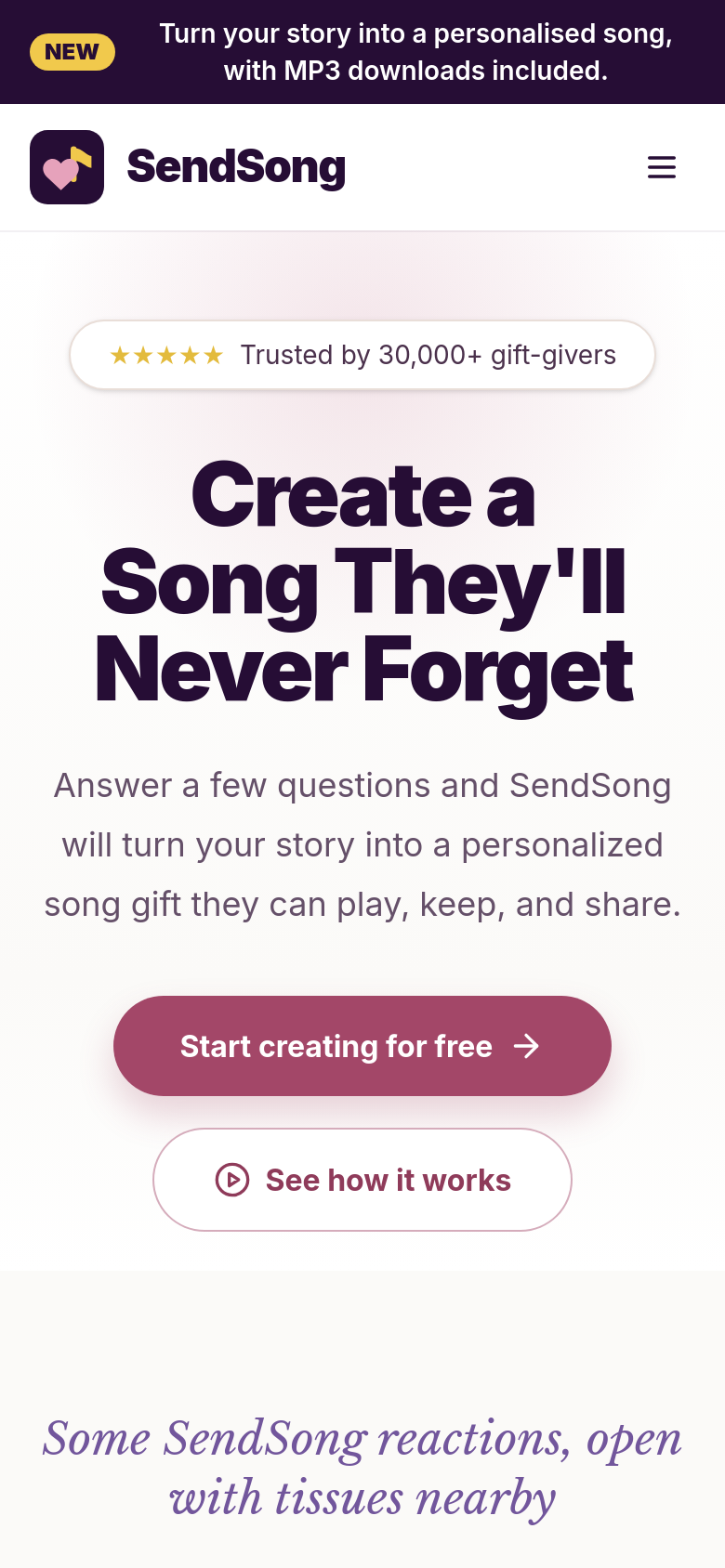 Homepage / Lander