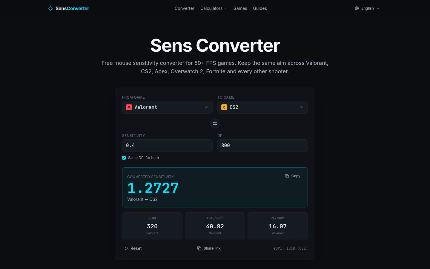 sensconverter.org desktop capture of the first page