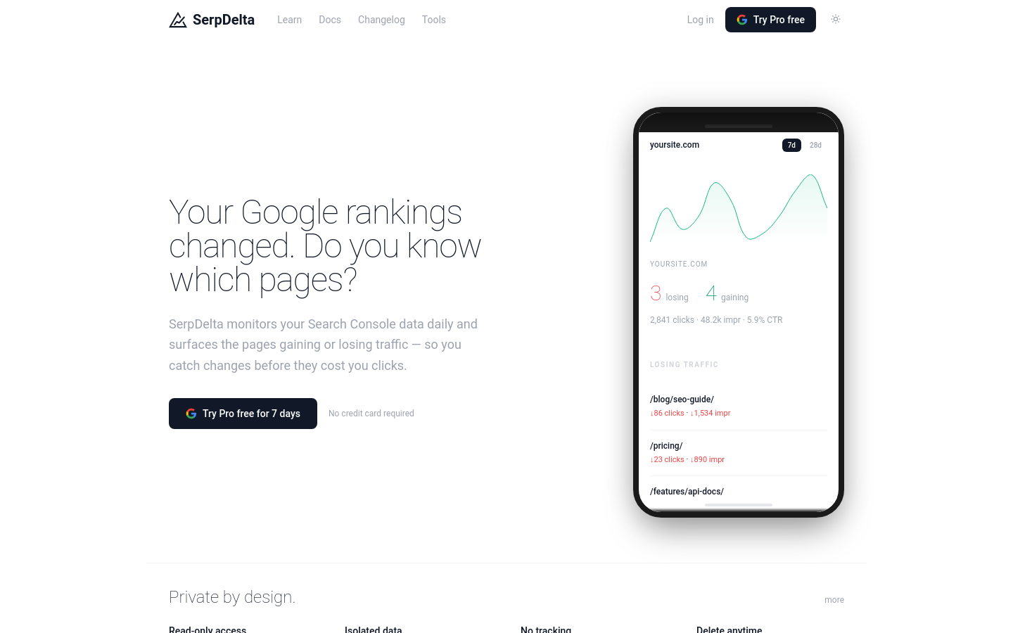 Captured Homepage / Lander