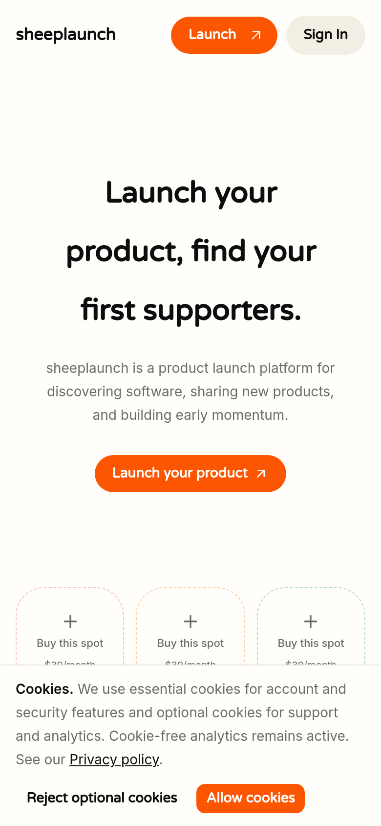 Homepage / Lander