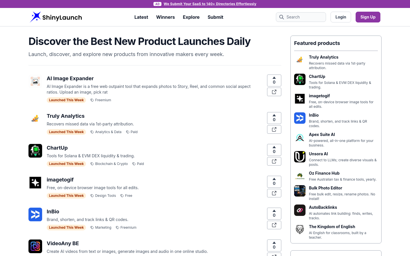 Captured Homepage / Lander