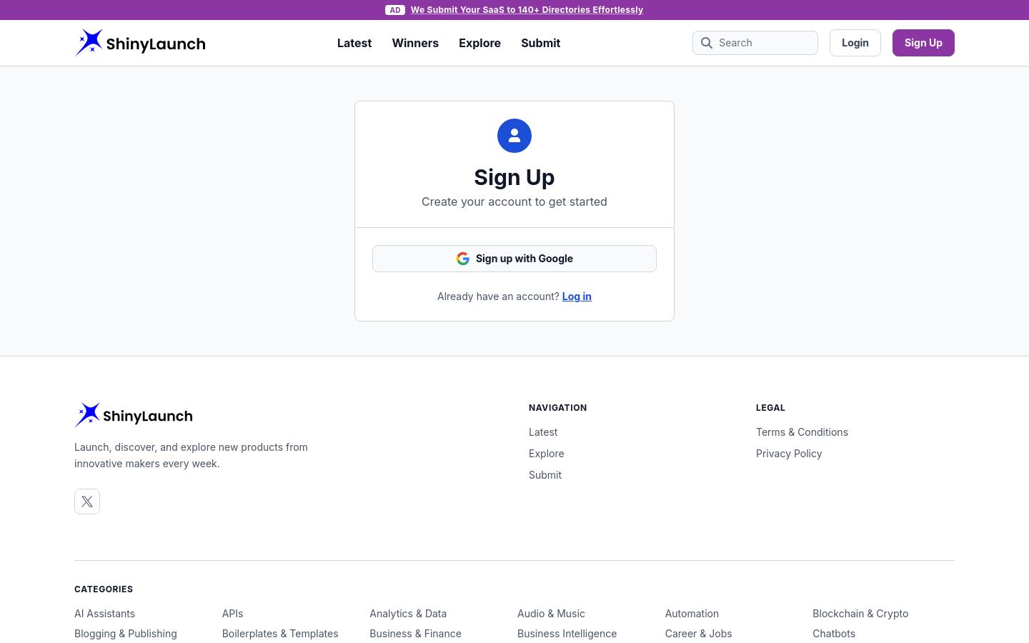 Signup