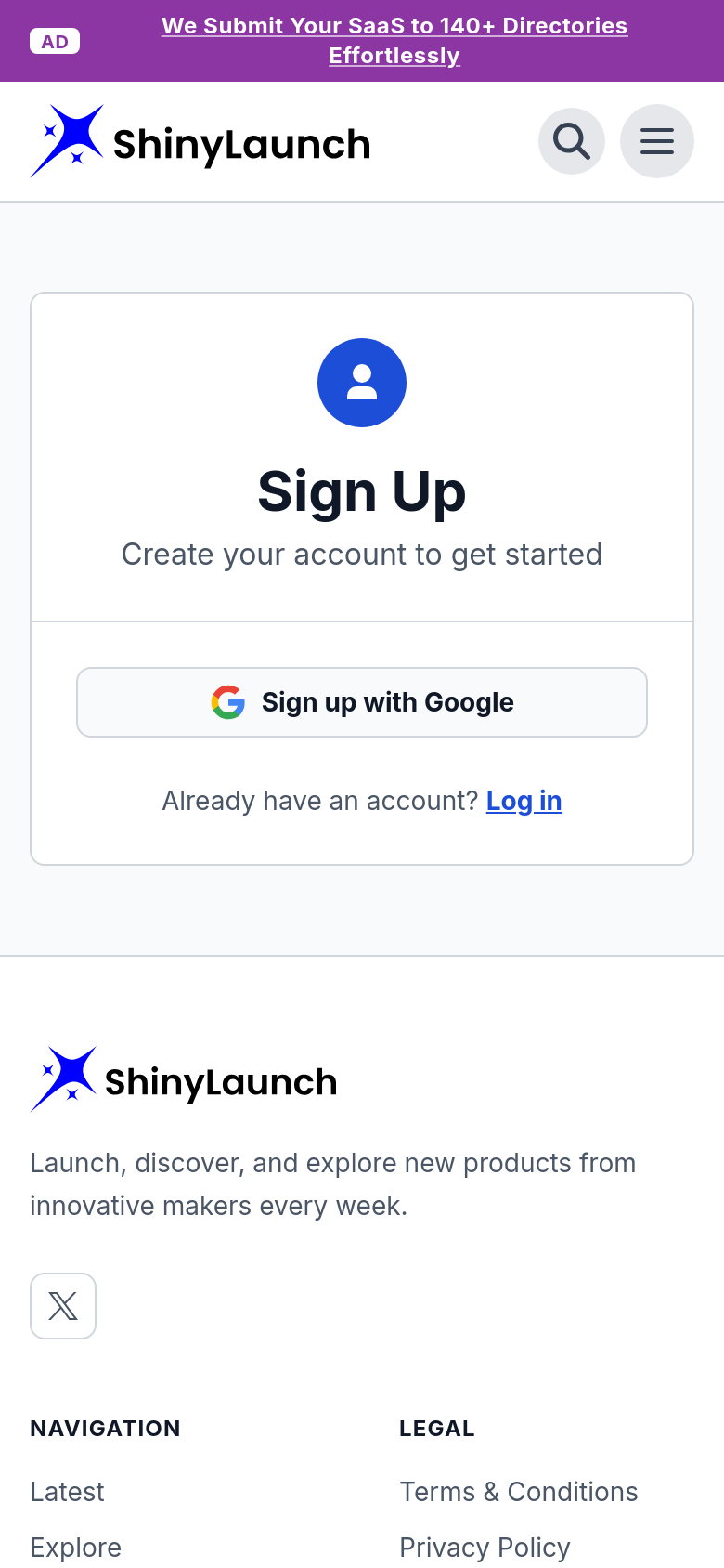 Signup