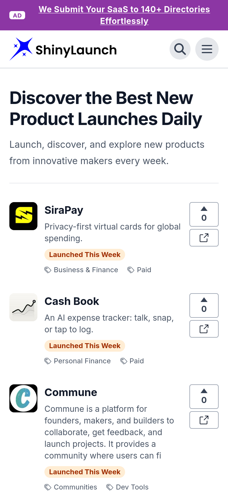 Homepage / Lander