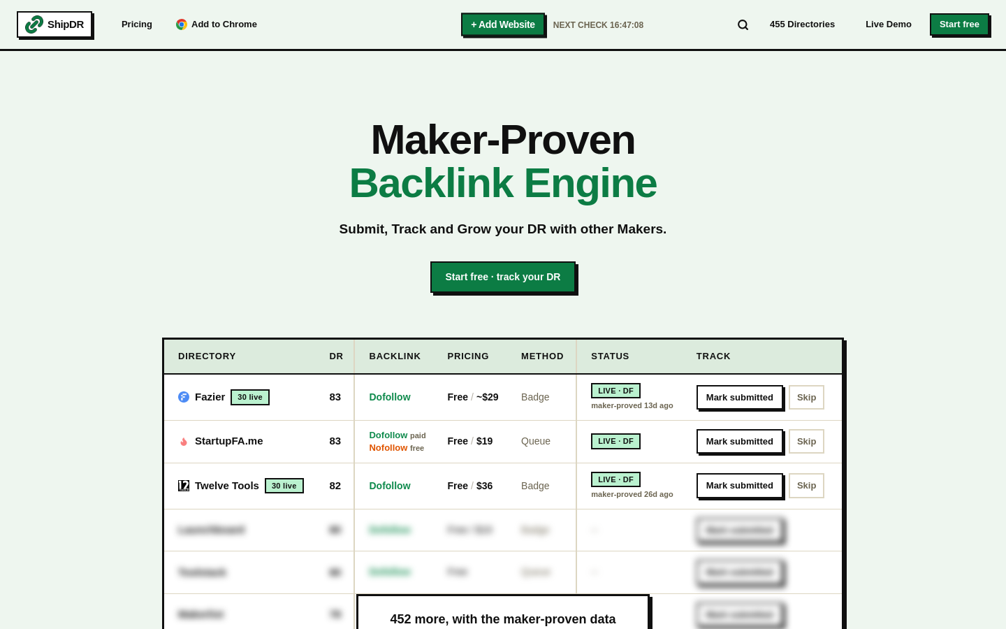 Captured Homepage / Lander