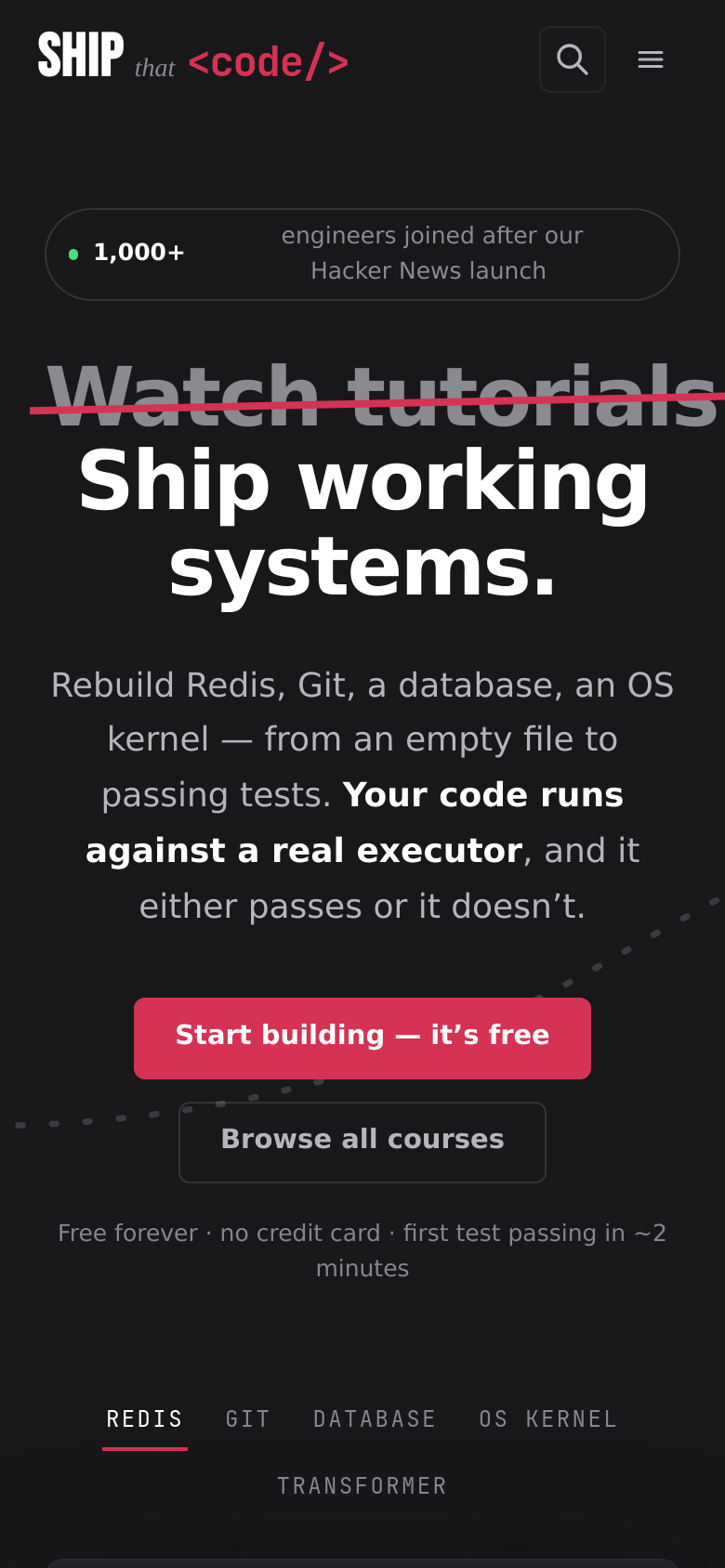 Homepage / Lander