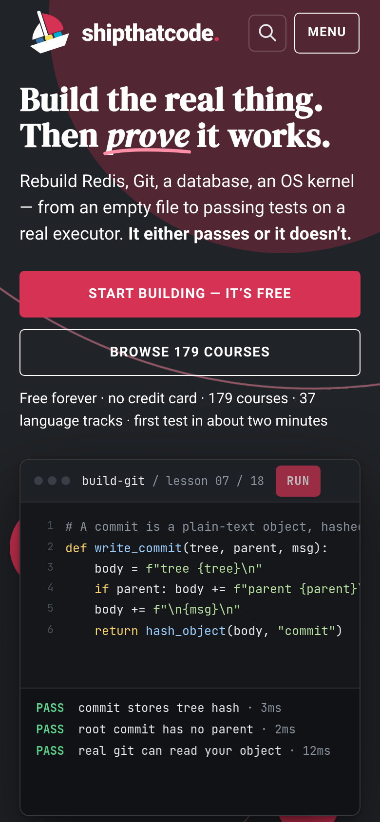 Homepage / Lander