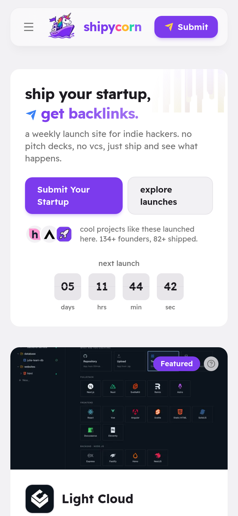 Homepage / Lander