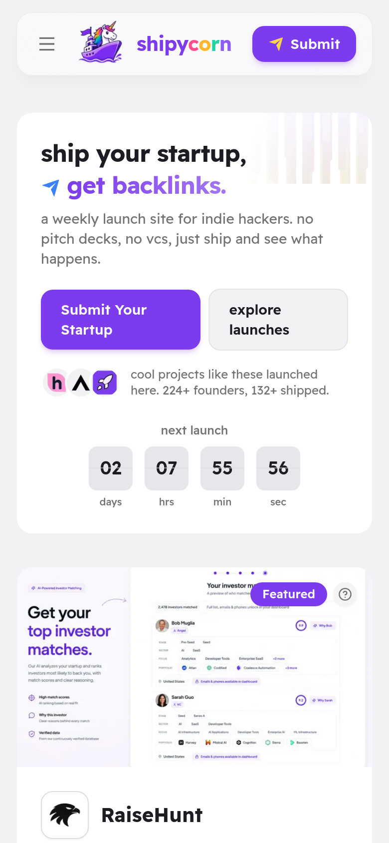 Homepage / Lander