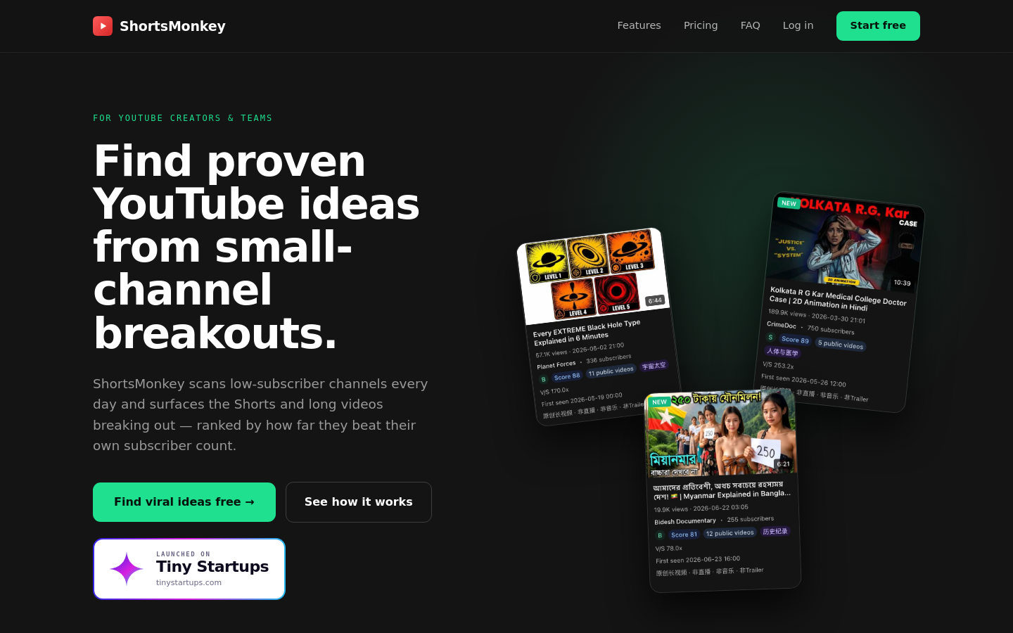 Captured Homepage / Lander
