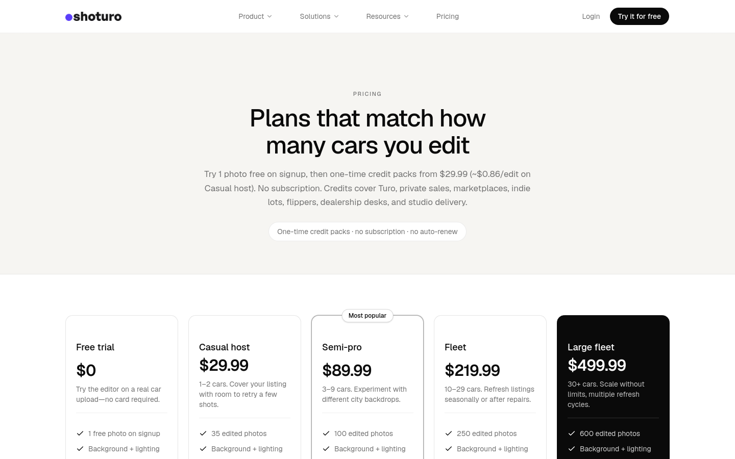 Pricing