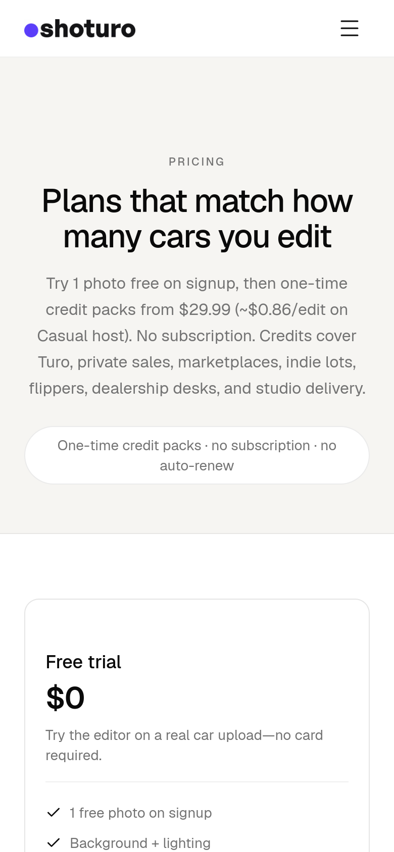 Pricing