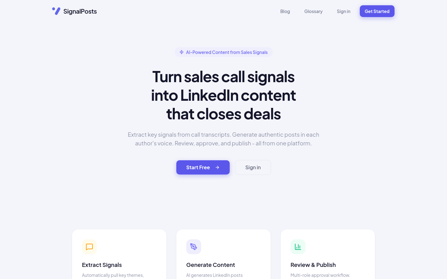 Captured Homepage / Lander