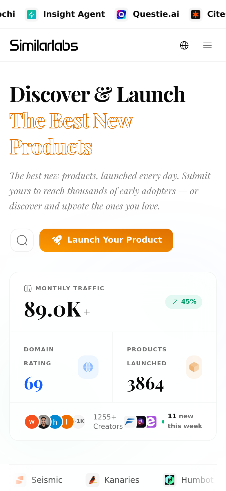 Homepage / Lander