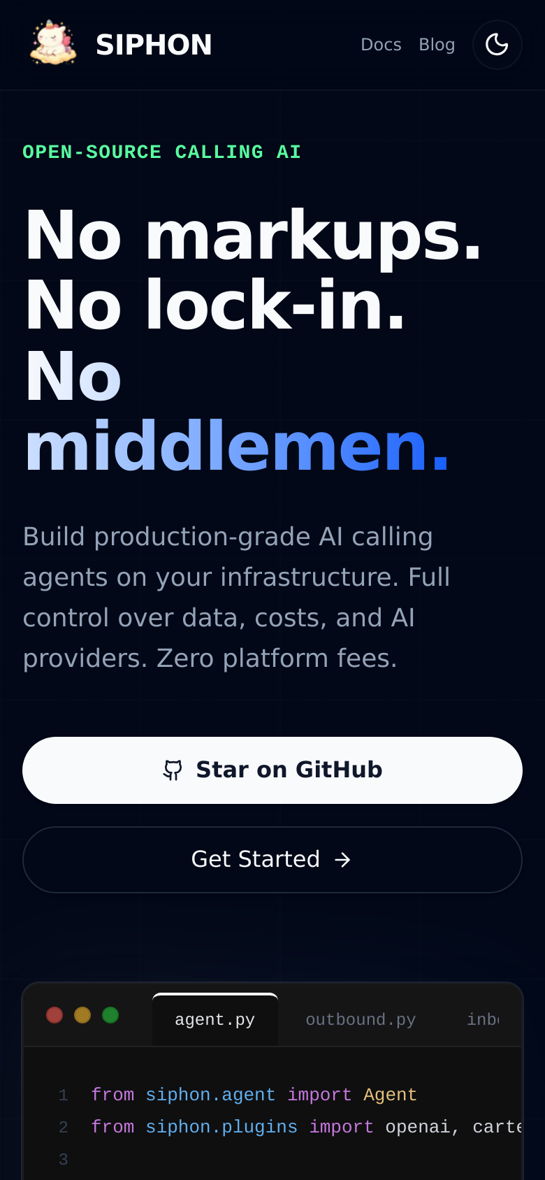 Homepage / Lander
