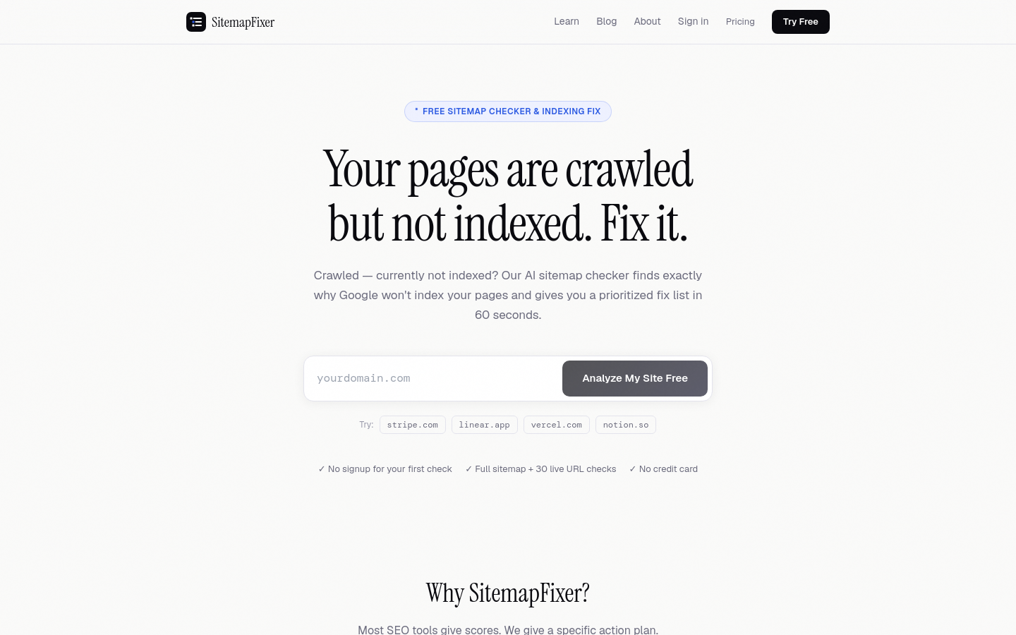 Captured Homepage / Lander