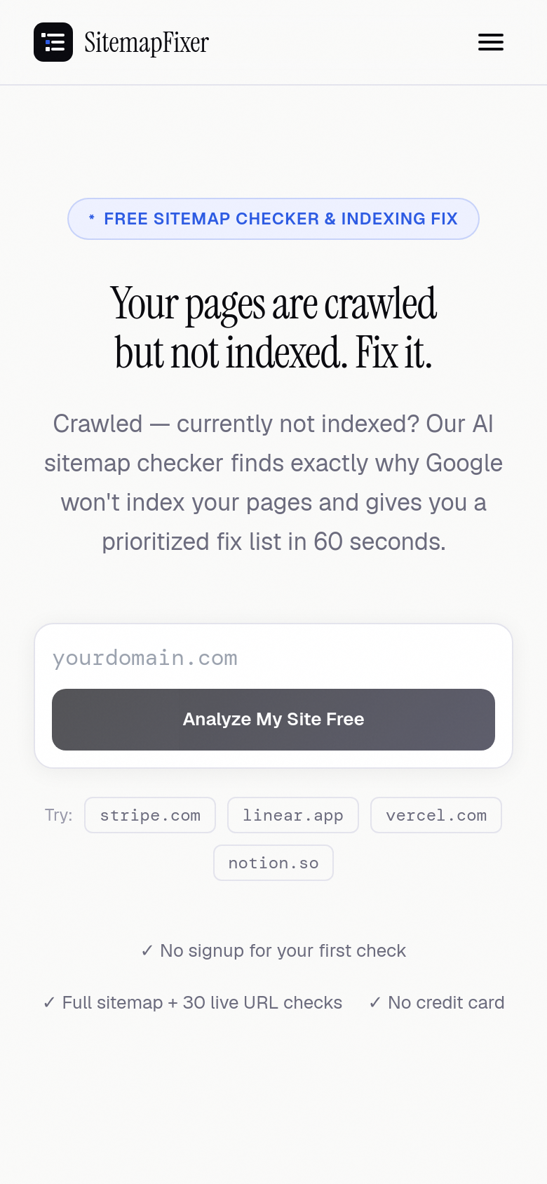 Homepage / Lander
