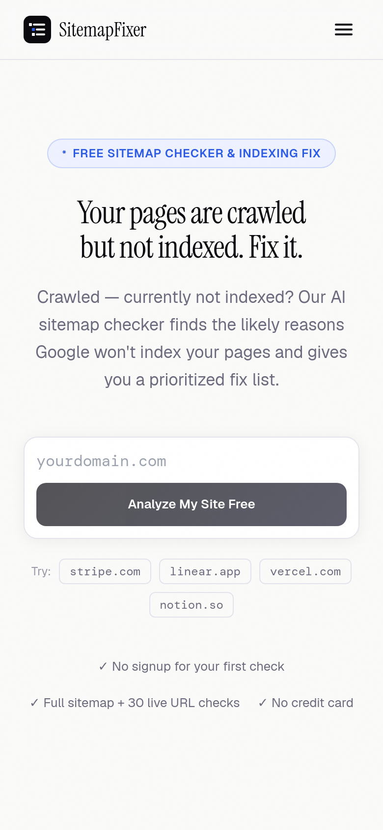 Homepage / Lander