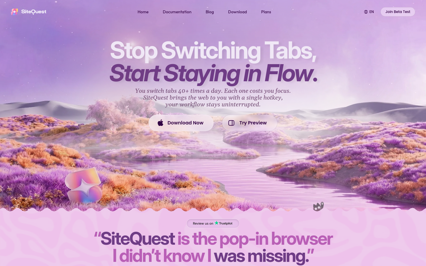 Captured Homepage / Lander