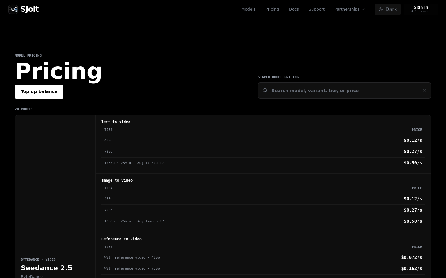 Pricing
