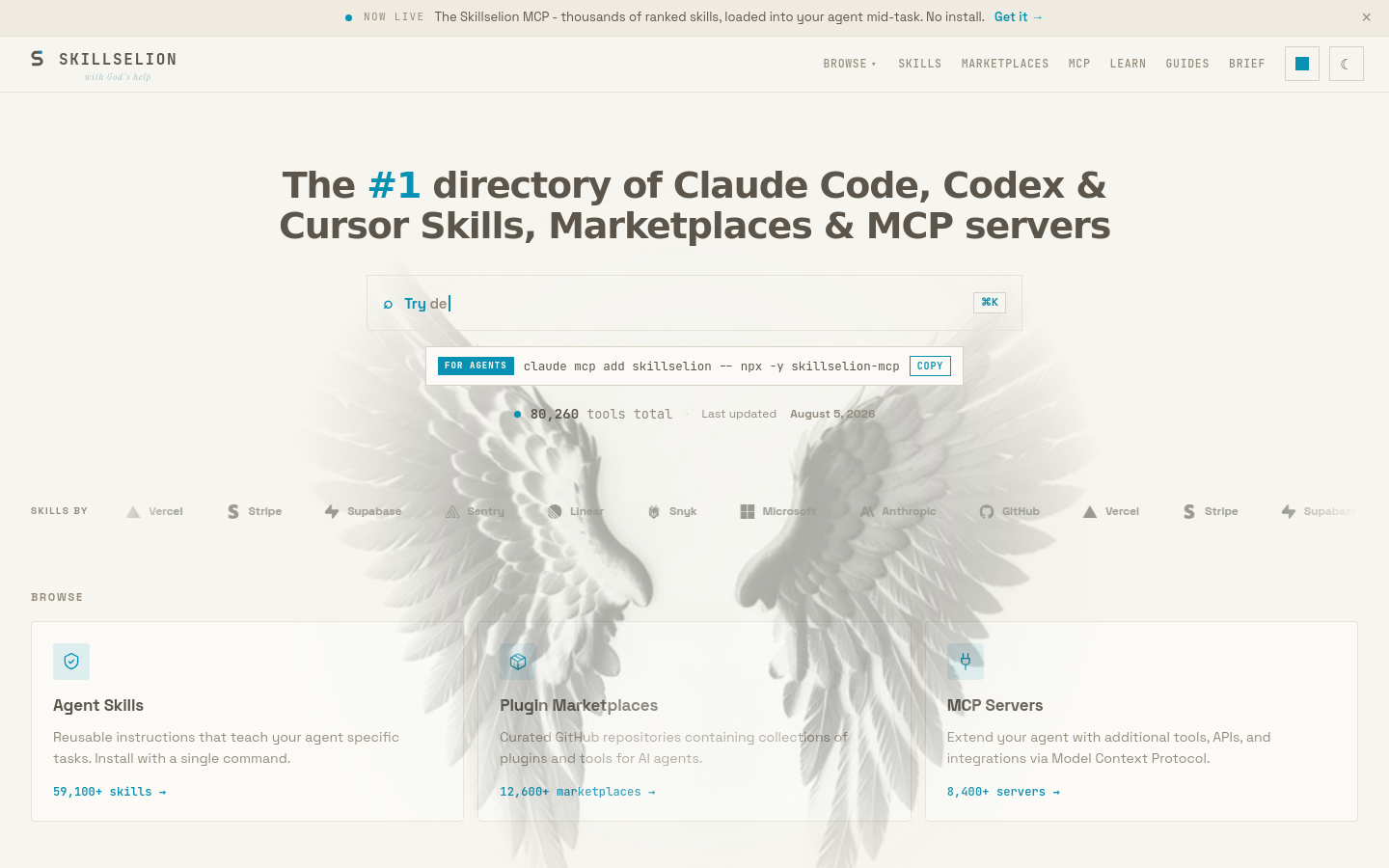Captured Homepage / Lander