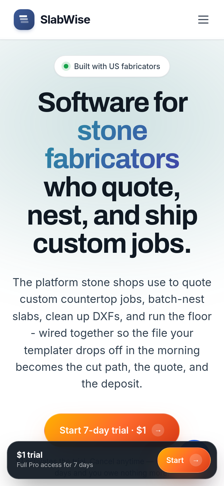 Homepage / Lander