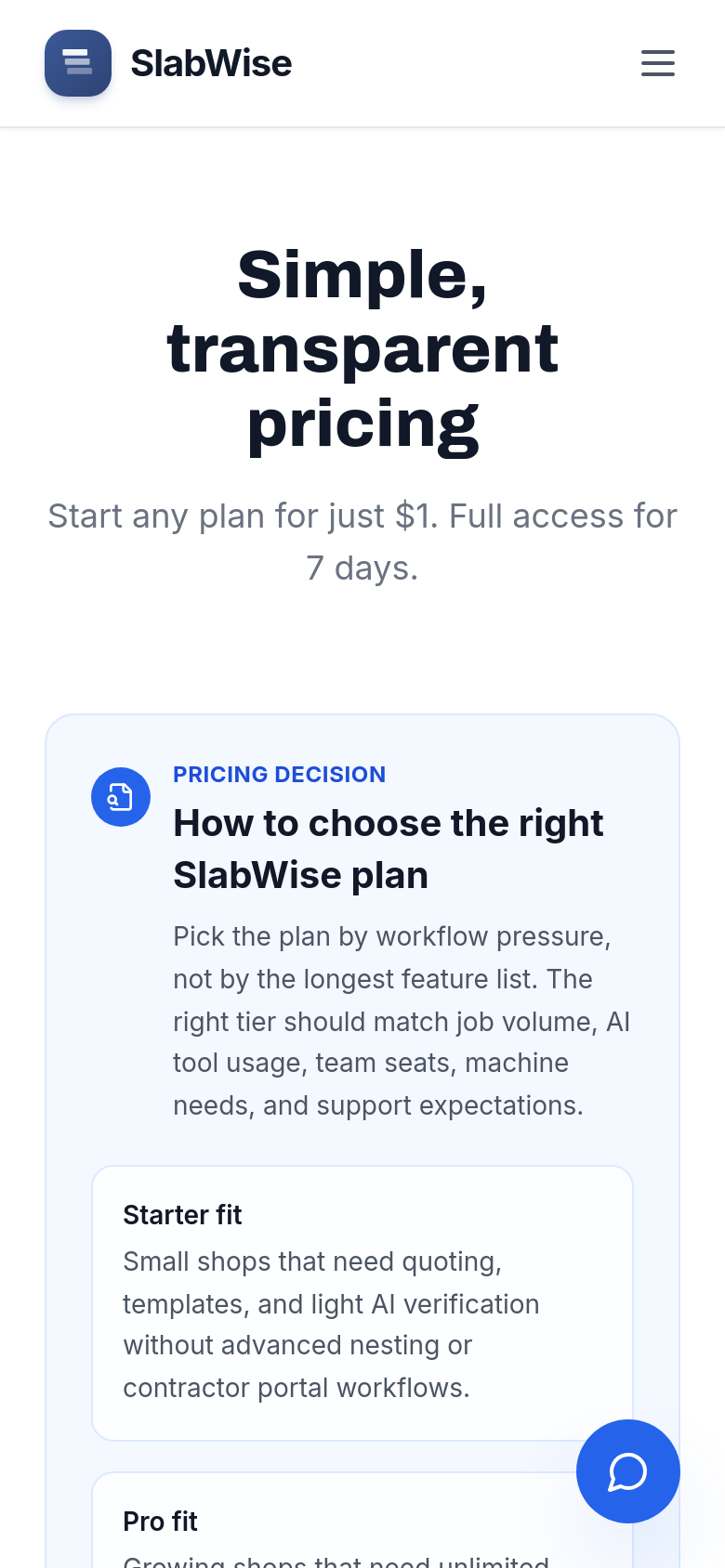 Pricing