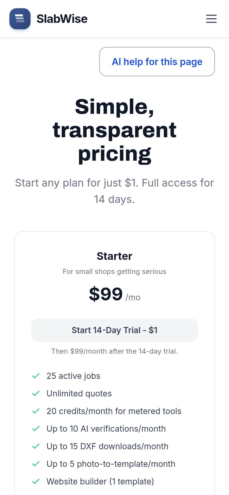 Pricing