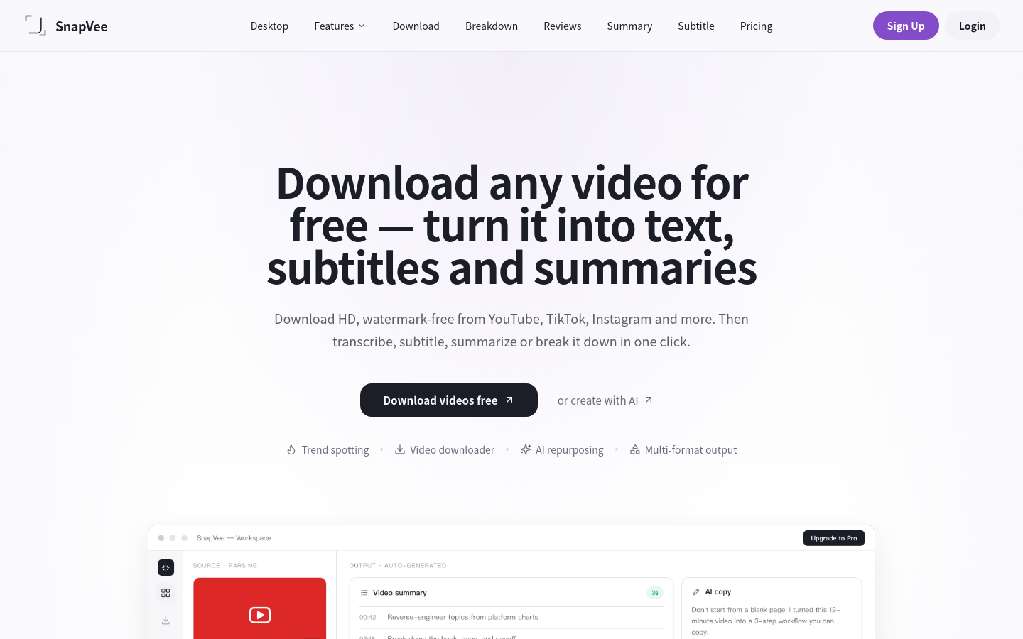 Captured Homepage / Lander