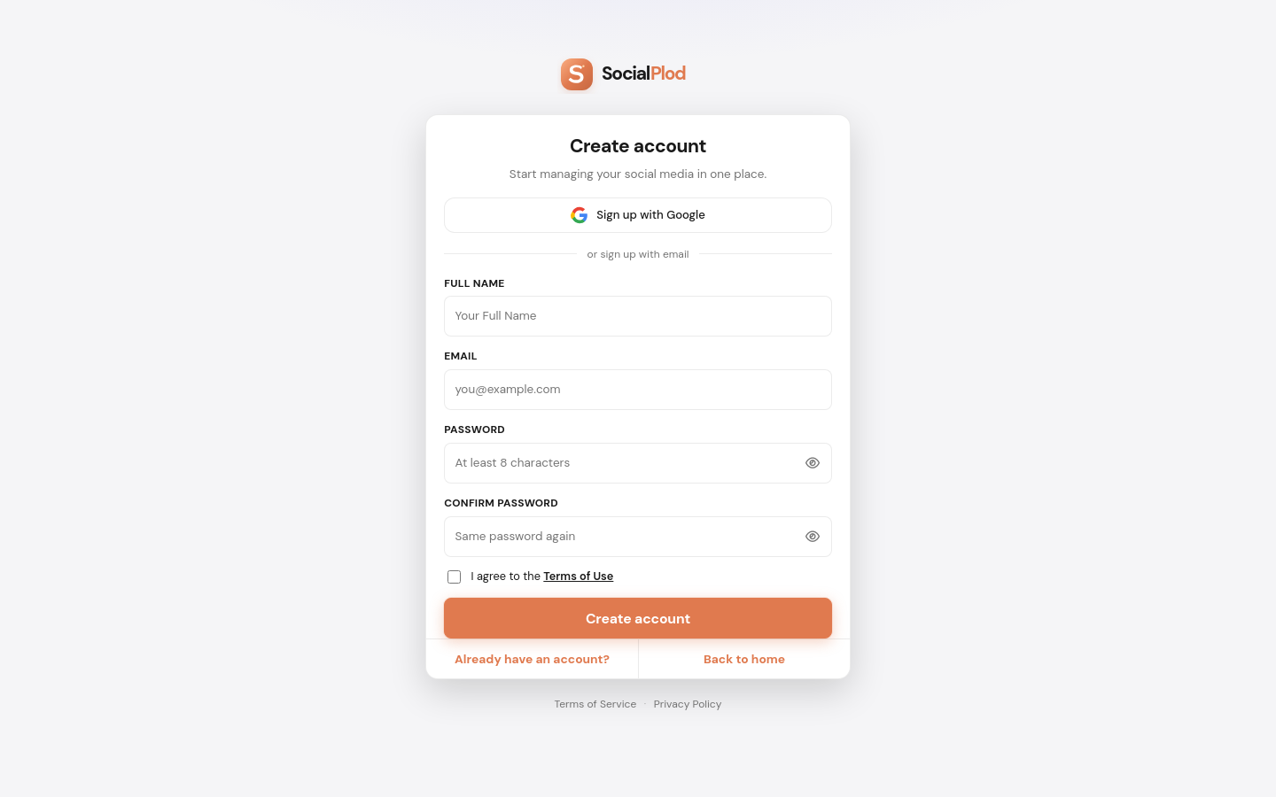 Signup