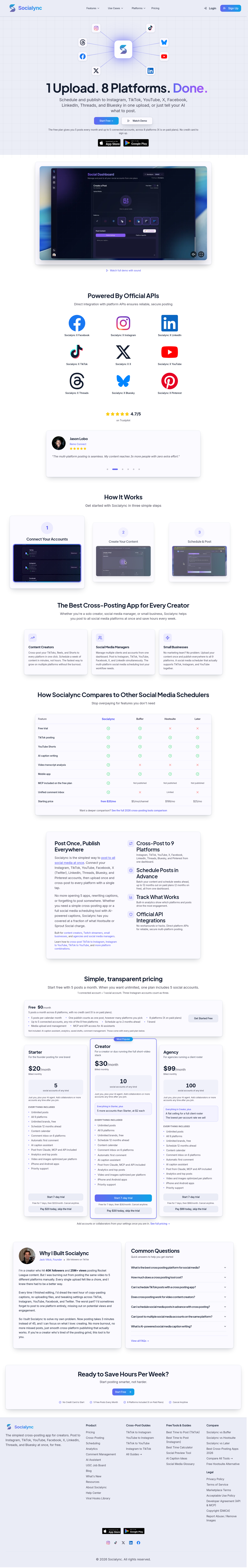 socialync.io — The Pricing Page