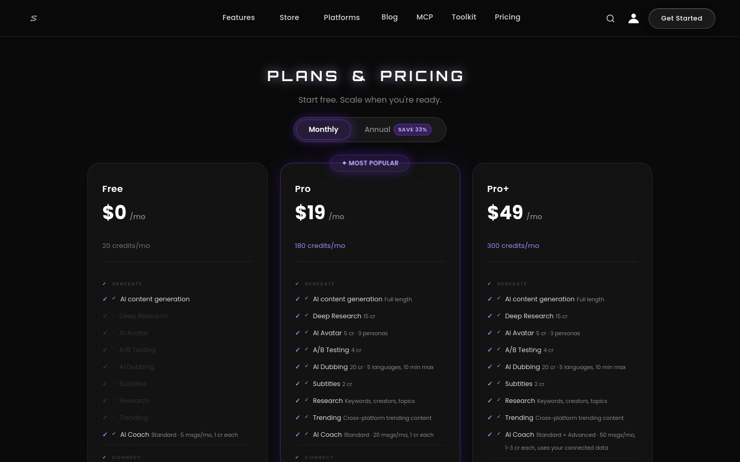 Pricing