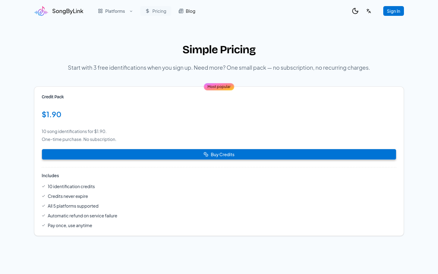 Pricing