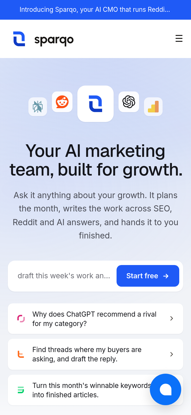 Homepage / Lander