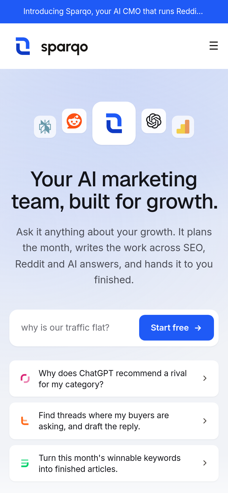 Homepage / Lander