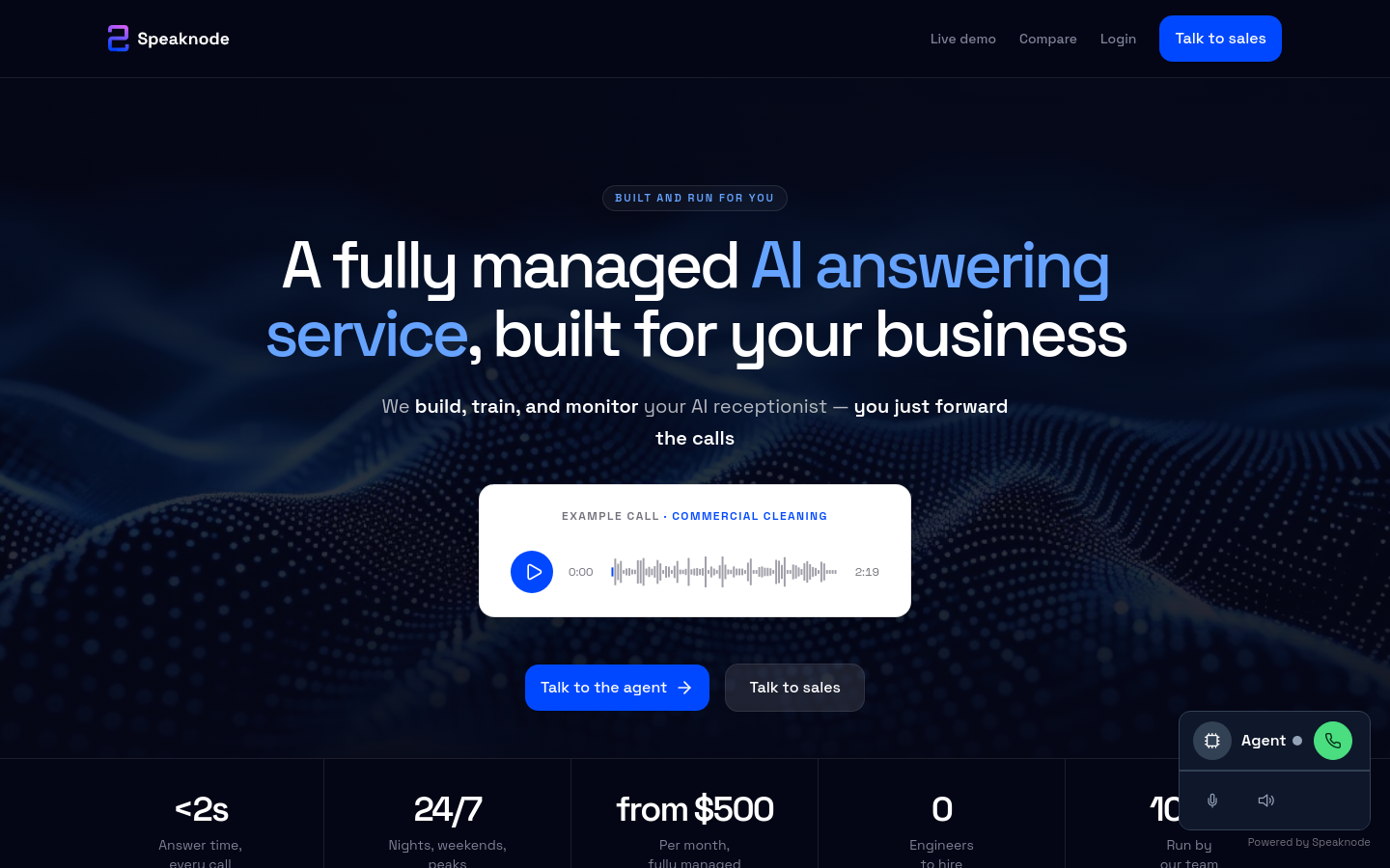 Captured Homepage / Lander