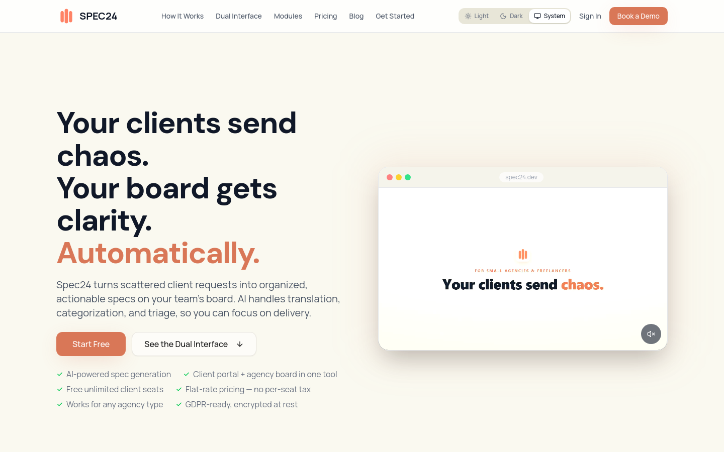 Captured Homepage / Lander