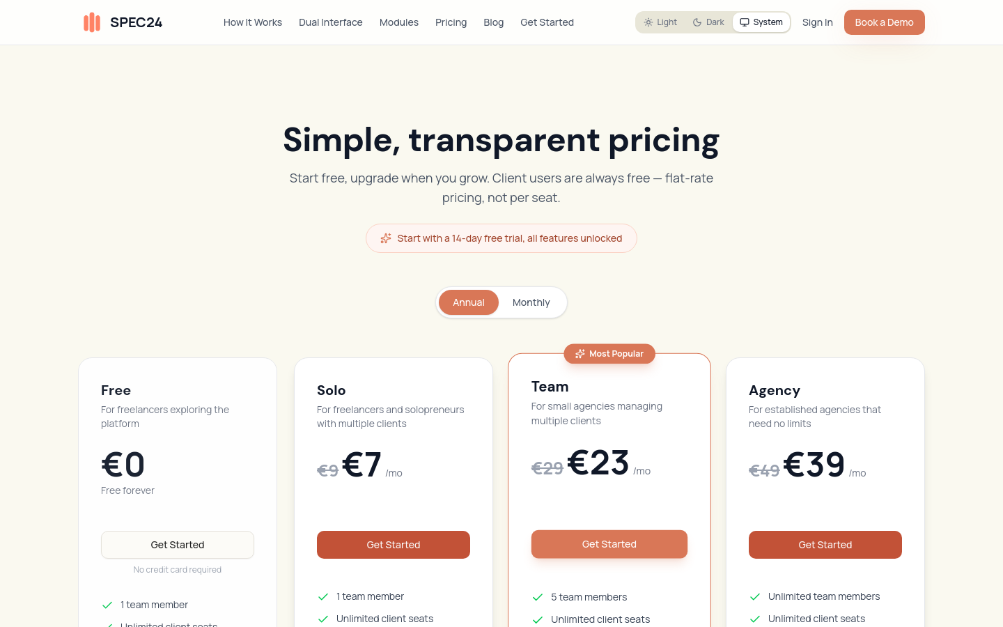 Pricing