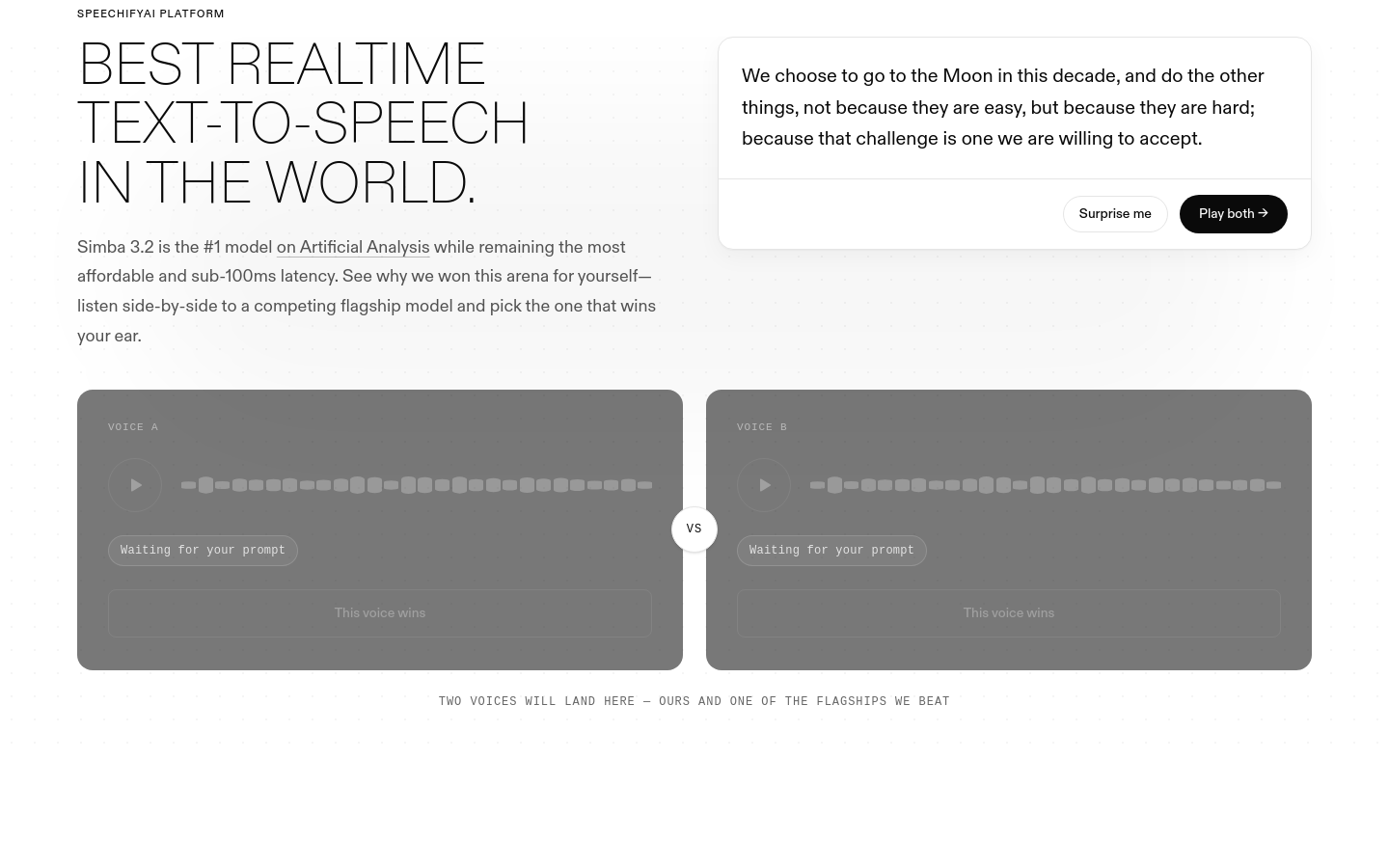 speechify.ai section