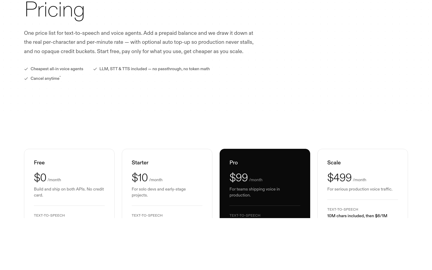 Pricing