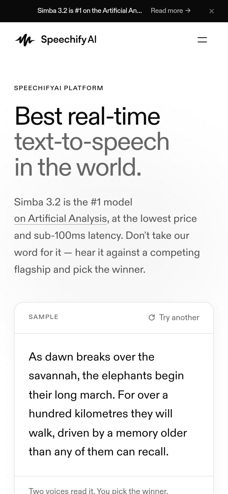 Homepage / Lander