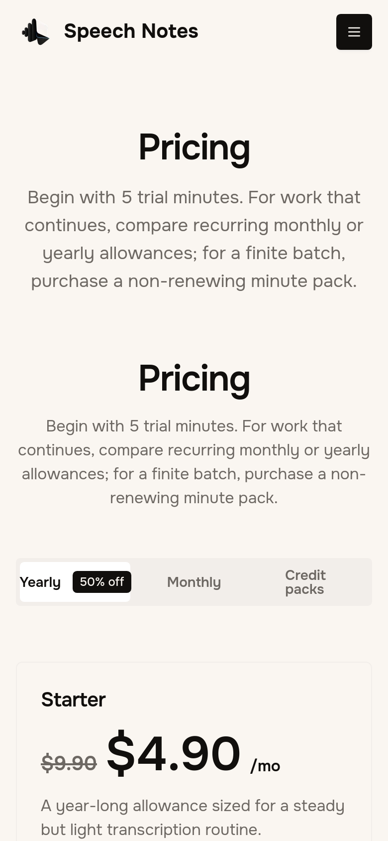 Pricing