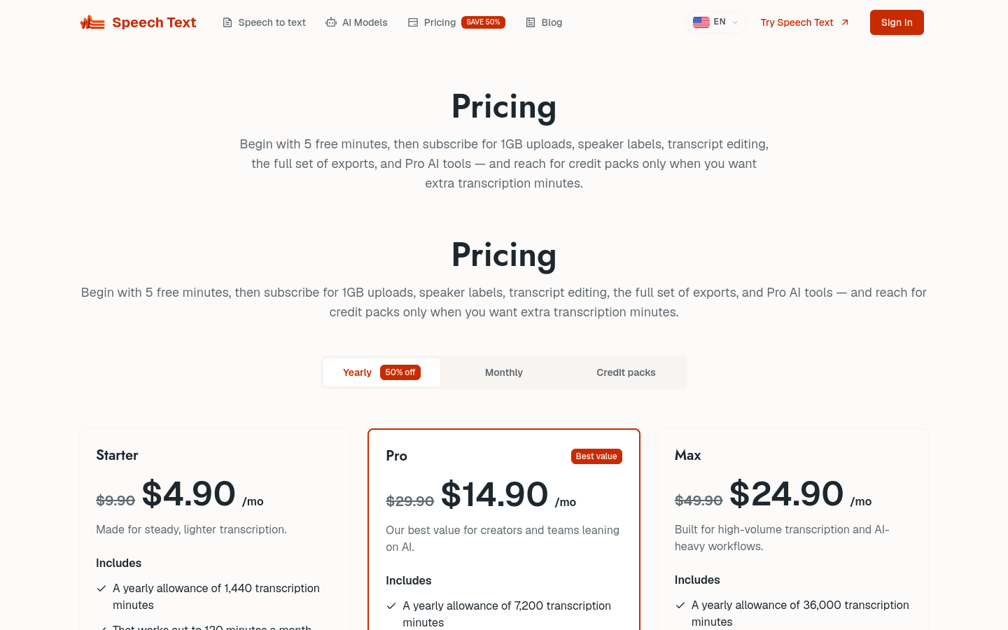 Pricing