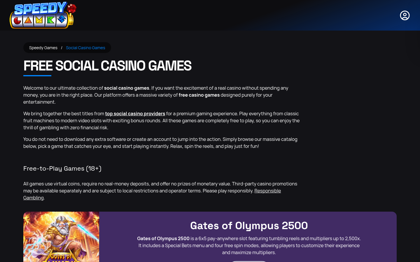 speedygames.com capture