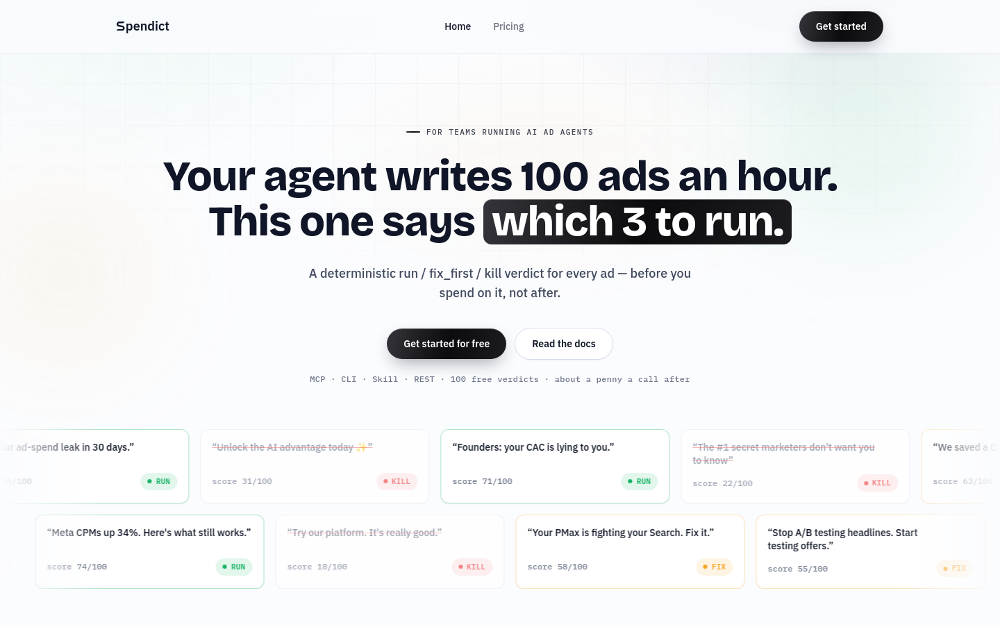 spendict.com section