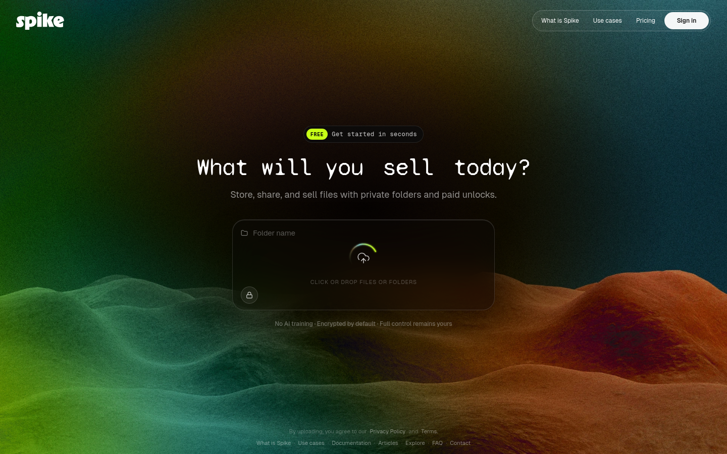 Captured Homepage / Lander
