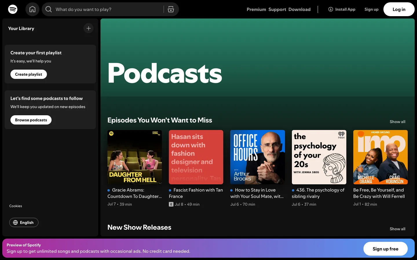 Podcasts Web