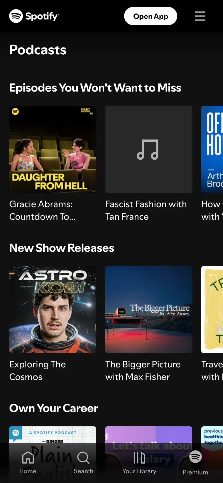 Podcasts Web
